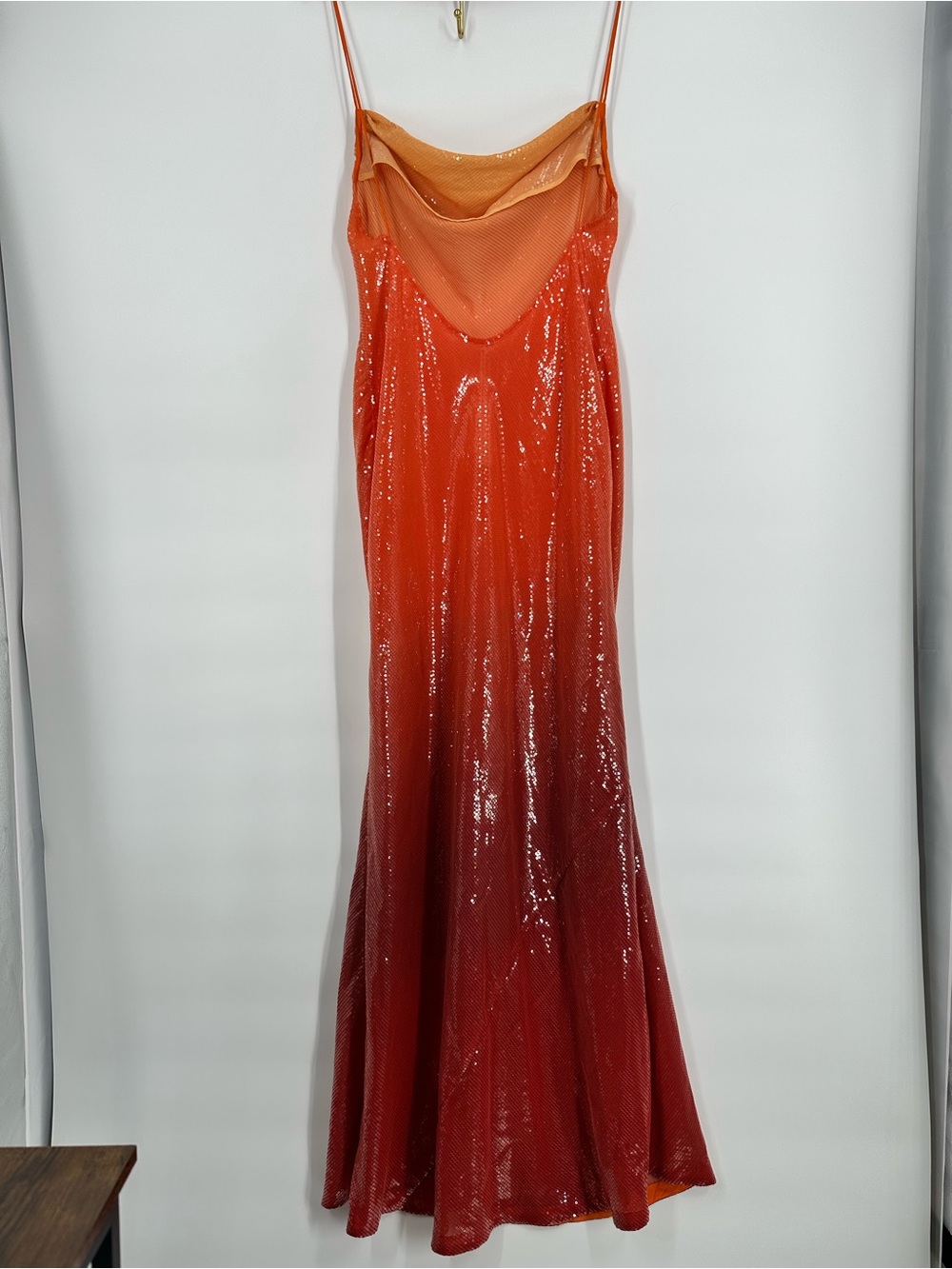 BYDEE Neomi Maxi Sol Dress Low Back Summer Sunset Shimmer Sequins Dress Size XL - Picture 5 of 16